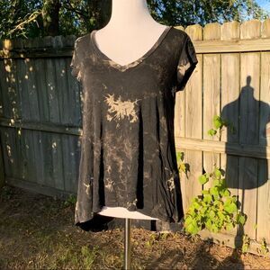 Super Soft Reverse Tie Dye Young at Heart LA Flowy Tee Small